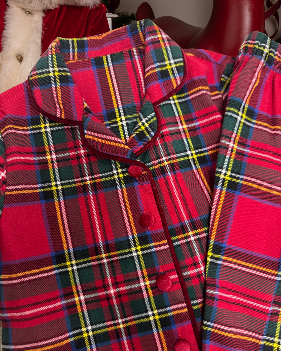 Baby Tartan Cotton Pyjama Set
