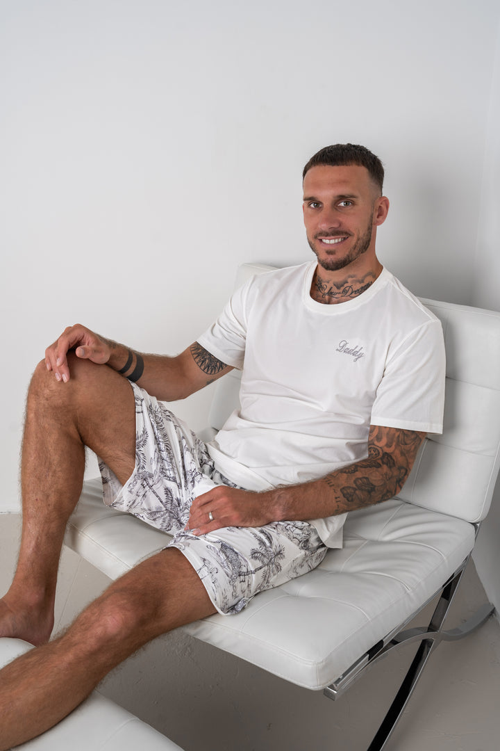 Mens Personalised Safari Luxury Jersey Shorts Set