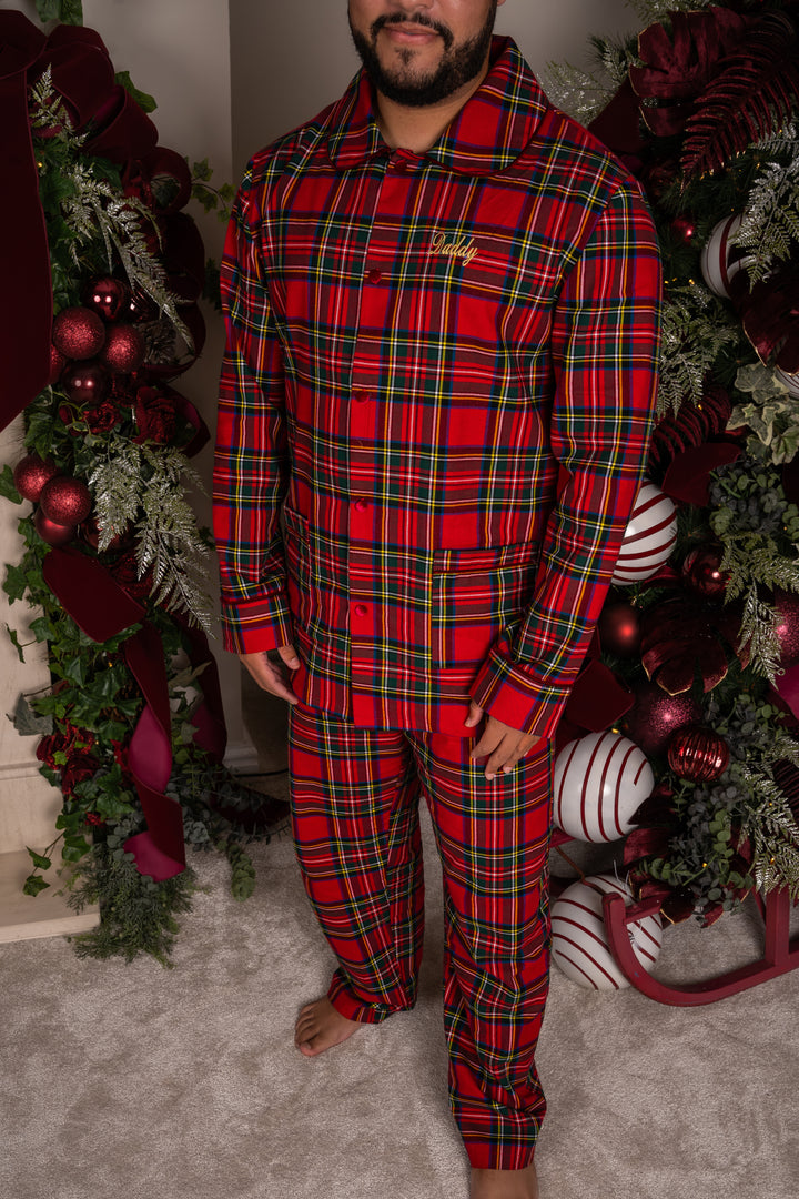 Mens Personalised Tartan Luxury Cotton Pants Set