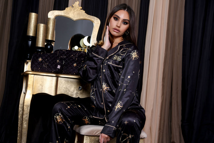 Personalised Horoscope Satin Pants Set & Cosmetic Bags - Sagittarius