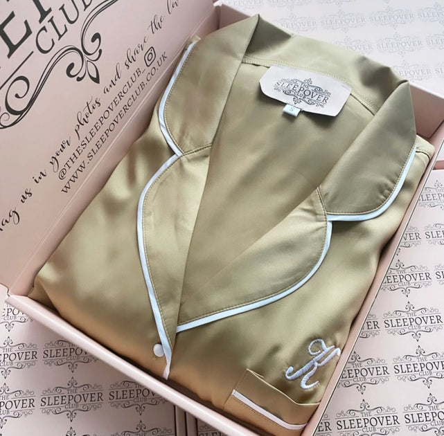 Gold silk hotsell pyjamas