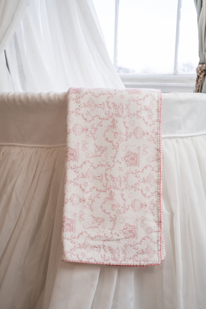 Pink Pointelle Blanket
