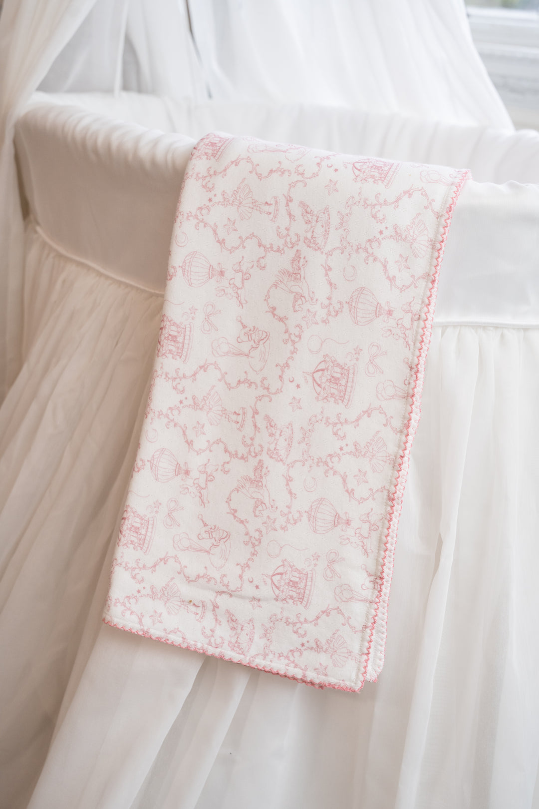 Pink Pointelle Blanket