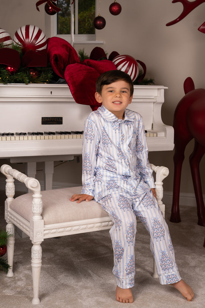 Boys Nutcracker Tree Jersey Pants Set
