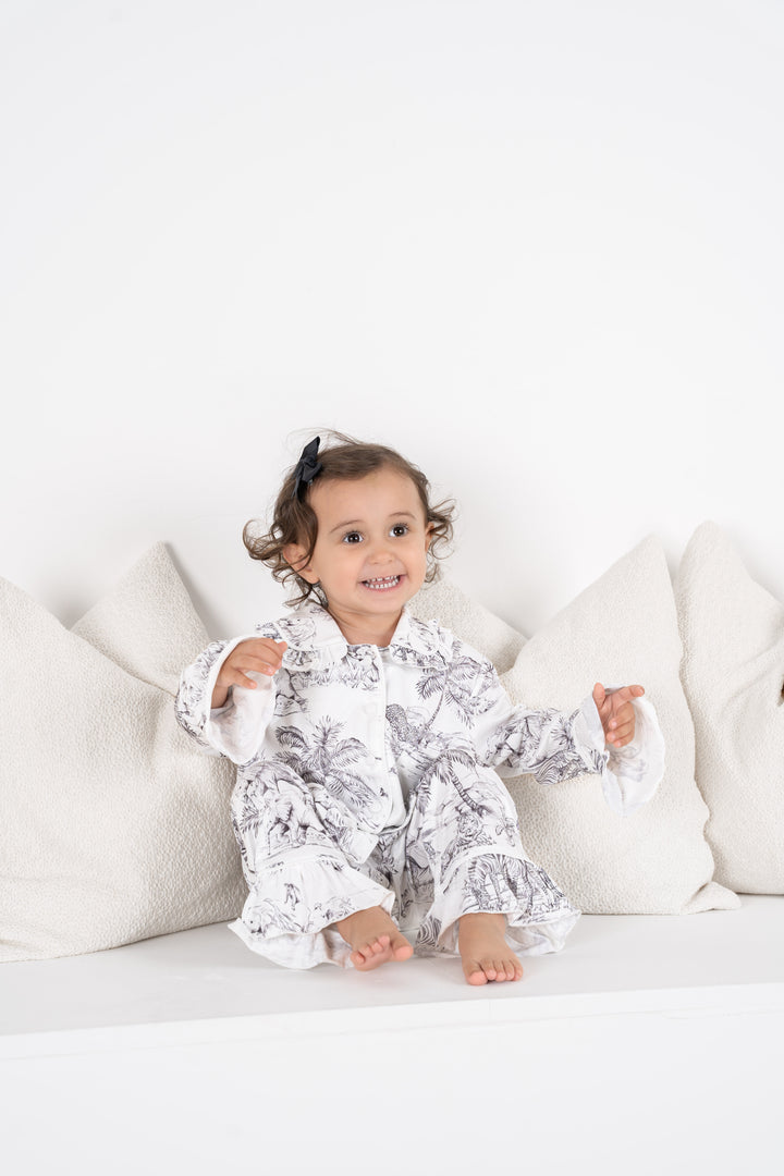 Girls Safari Luxury Jersey Pants set