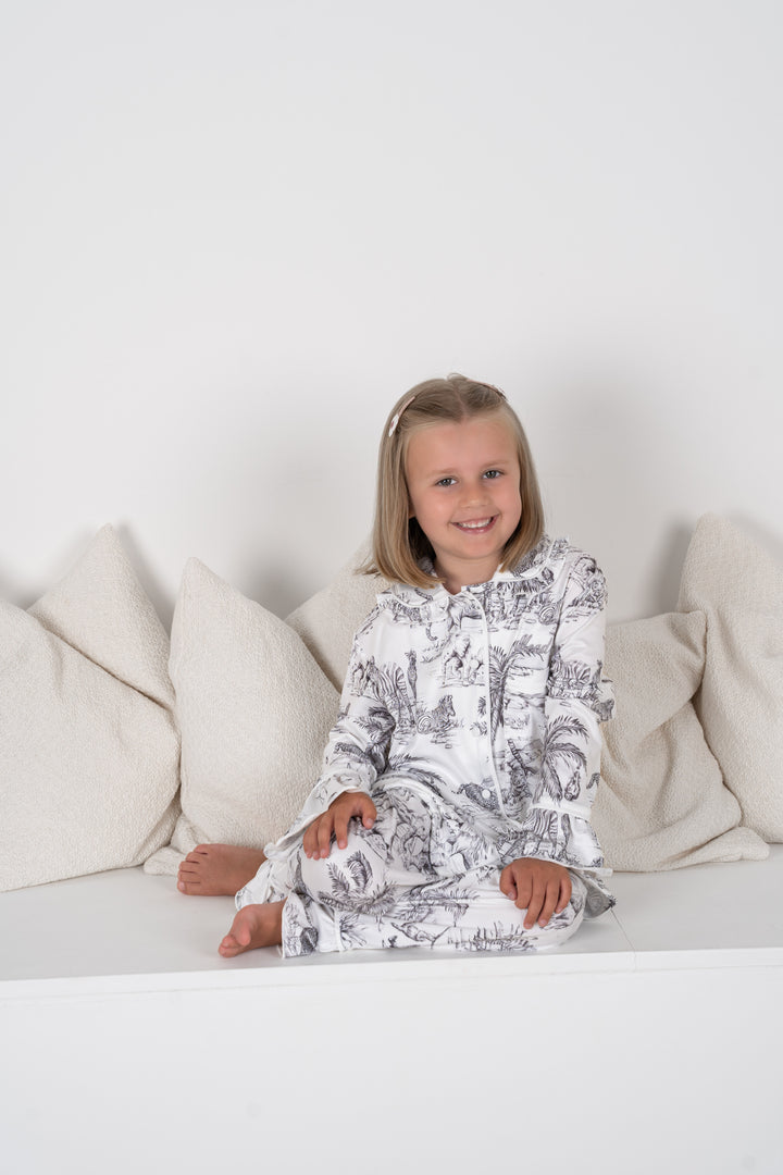 Girls Safari Luxury Jersey Pants set