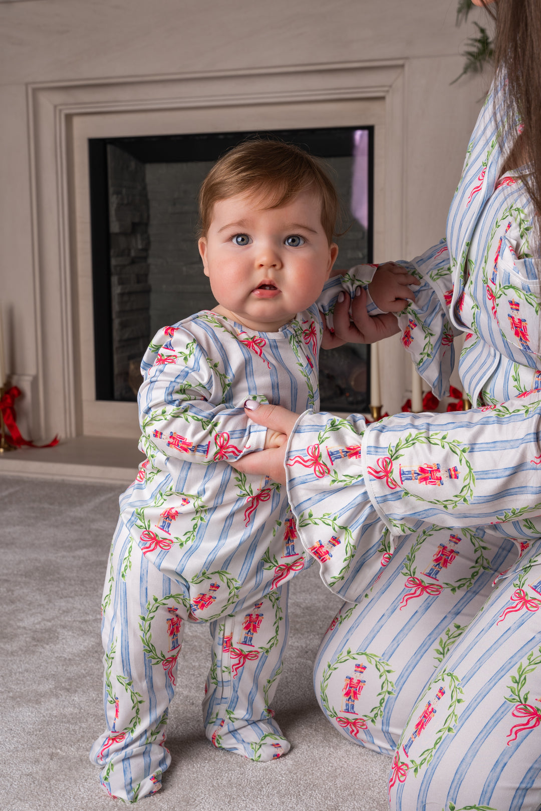 Baby Personalised Pink Toile De Jouy Luxury Jersey Zip Romper