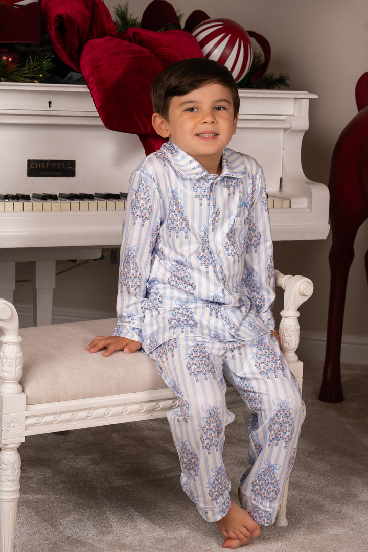 Boys Nutcracker Tree Jersey Pants Set