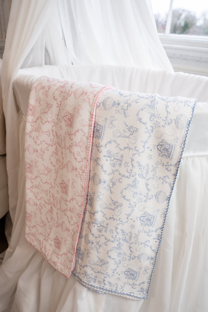 Pink Pointelle Blanket