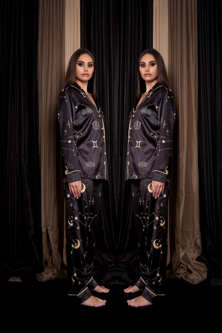Personalised Horoscope Satin Pants Set & Cosmetic Bags - Gemini